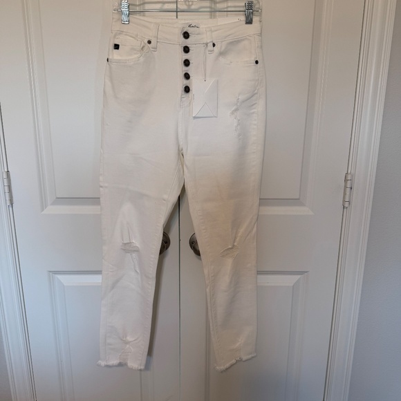 NWT kancan high rise ankle skinny white jeans - Picture 4 of 5